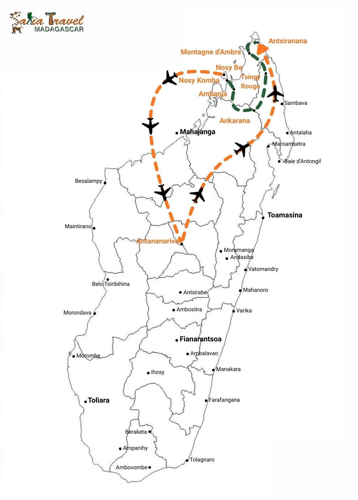 The Northern area from the bays to the archipelagos